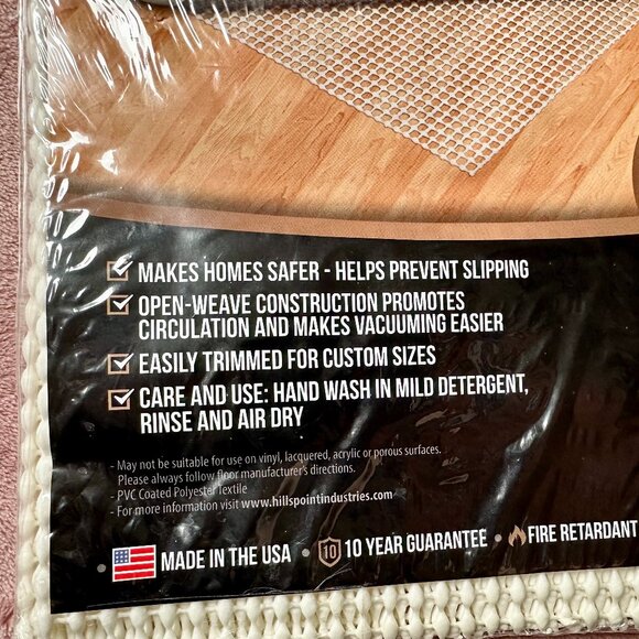 Gorilla Grip Non-Slip Rug Pad For Hard Floors - 2'x3' New in Package - Picture 2 of 4
